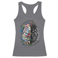 Autism Awareness Racerback Tank Top Neurodiversity All Great Minds Don't Mind Alike
