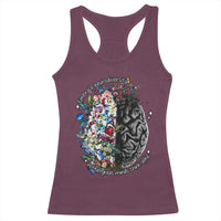 Autism Awareness Racerback Tank Top Neurodiversity All Great Minds Don't Mind Alike