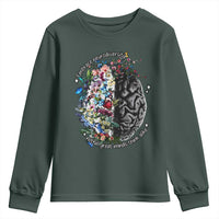 Autism Awareness Youth Sweatshirt Neurodiversity All Great Minds Don't Mind Alike