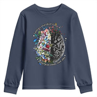 Autism Awareness Youth Sweatshirt Neurodiversity All Great Minds Don't Mind Alike