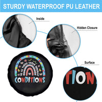 Autism Awareness Spare Tire Cover Sped Education Teacher Rainbow Reading