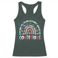 Autism Awareness Racerback Tank Top Sped Education Teacher Rainbow Reading