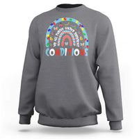 Autism Awareness Sweatshirt Sped Education Teacher Rainbow Reading