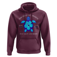 Gulf of Mexico Hoodie Texas Alabama Florida Beach Turtle Hibiscus