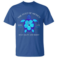 Gulf of Mexico T Shirt Texas Alabama Florida Beach Turtle Hibiscus