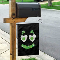 Funny Irish St Patricks Day Shamrock Garden Flag Green Eggs Smile Brunch Breakfast