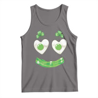 Funny Irish St Patricks Day Shamrock Tank Top Green Eggs Smile Brunch Breakfast