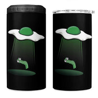 Funny Irish St Patricks Day 4 in 1 Can Cooler Tumbler UFO Egg Bacon Abduction Funny