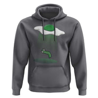 Funny Irish St Patricks Day Hoodie UFO Egg Bacon Abduction Funny