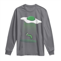 Funny Irish St Patricks Day Long Sleeve Shirt UFO Egg Bacon Abduction Funny
