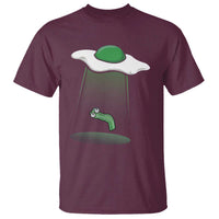 Funny Irish St Patricks Day T Shirt UFO Egg Bacon Abduction Funny