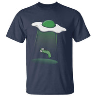 Funny Irish St Patricks Day T Shirt UFO Egg Bacon Abduction Funny