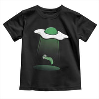 Funny Irish St Patricks Day Toddler T Shirt UFO Egg Bacon Abduction Funny