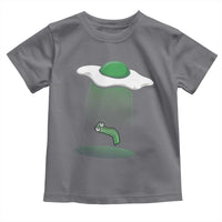 Funny Irish St Patricks Day Toddler T Shirt UFO Egg Bacon Abduction Funny