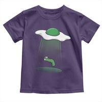 Funny Irish St Patricks Day Toddler T Shirt UFO Egg Bacon Abduction Funny
