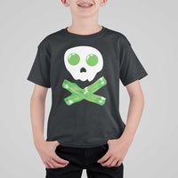 Funny St Patricks Day T Shirt For Kid Bacon & Eggs Skull & Crossbones