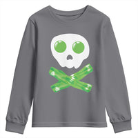 Funny St Patricks Day Youth Sweatshirt Bacon & Eggs Skull & Crossbones