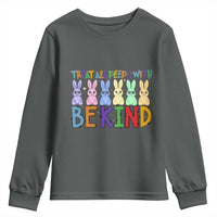 Teacher Easter Youth Sweatshirt Treat All Peeps With Kindness Funny Bunny