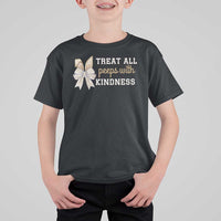 Bunny Coquette Ears Easter Teachers T Shirt For Kid Treat All Peeps With Kindness