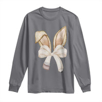 Easter Teachers Bunny Coquette Ears Long Sleeve Shirt