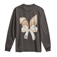 Easter Teachers Bunny Coquette Ears Long Sleeve Shirt