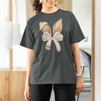 Easter Teachers Bunny Coquette Ears T Shirt For Women
