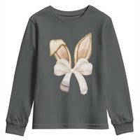 Easter Teachers Bunny Coquette Ears Youth Sweatshirt
