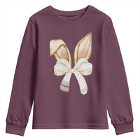 Easter Teachers Bunny Coquette Ears Youth Sweatshirt