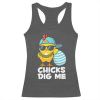 Funny Easter Racerback Tank Top Chicks Dig Me