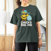 Funny Easter T Shirt For Women Chicks Dig Me
