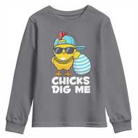 Funny Easter Youth Sweatshirt Chicks Dig Me