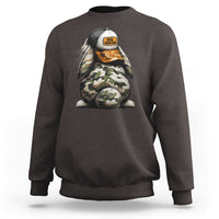 Camo Easter Bunny Sweatshirt Egg Hunter Kids