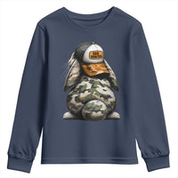 Camo Easter Bunny Youth Sweatshirt Egg Hunter Kids