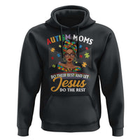 Afro Autism Mom Hoodie African American Autistic Black Mama Religious Cross