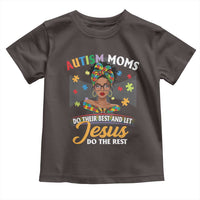 Afro Autism Mom Toddler T Shirt African American Autistic Black Mama Religious Cross