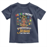 Afro Autism Mom Toddler T Shirt African American Autistic Black Mama Religious Cross