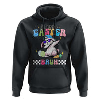 Happy Easter Bruh Hoodie Bunny Dabbing Rabbit Funny Kids Toddler Boys