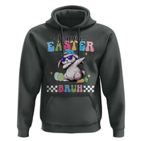 Happy Easter Bruh Hoodie Bunny Dabbing Rabbit Funny Kids Toddler Boys