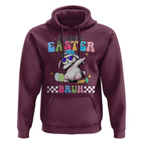 Happy Easter Bruh Hoodie Bunny Dabbing Rabbit Funny Kids Toddler Boys