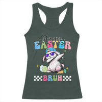 Happy Easter Bruh Racerback Tank Top Bunny Dabbing Rabbit Funny Kids Toddler Boys