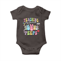 Easter Teacher Baby Onesie Teaching My Favorire Peeps