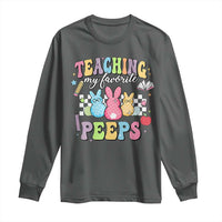 Easter Teacher Long Sleeve Shirt Teaching My Favorire Peeps
