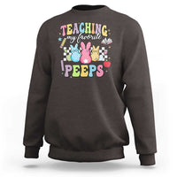 Easter Teacher Sweatshirt Teaching My Favorire Peeps