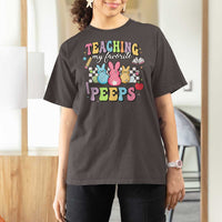 Easter Teacher T Shirt For Women Teaching My Favorire Peeps