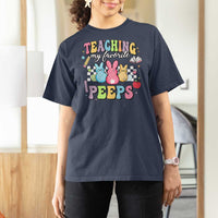 Easter Teacher T Shirt For Women Teaching My Favorire Peeps