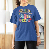 Easter Teacher T Shirt For Women Teaching My Favorire Peeps