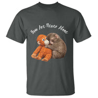Viral Punch Monkey T Shirt Cute Baby Monkey With Plush Toy Animal Lovers
