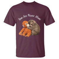 Viral Punch Monkey T Shirt Cute Baby Monkey With Plush Toy Animal Lovers