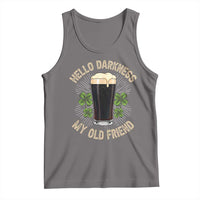Irish Shamrock Beer Day Tank Top Hello Darkness My Old Friend
