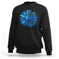 ALS Awareness Sweatshirt Blue Ribbon Stronger Survivor